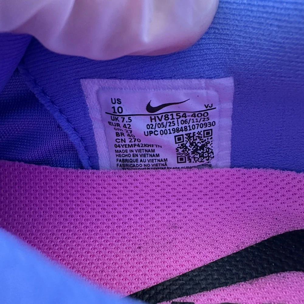 Nike ZoomX Vomero 17 Womens Running Shoes Pink Purple HV8154-400 US 10